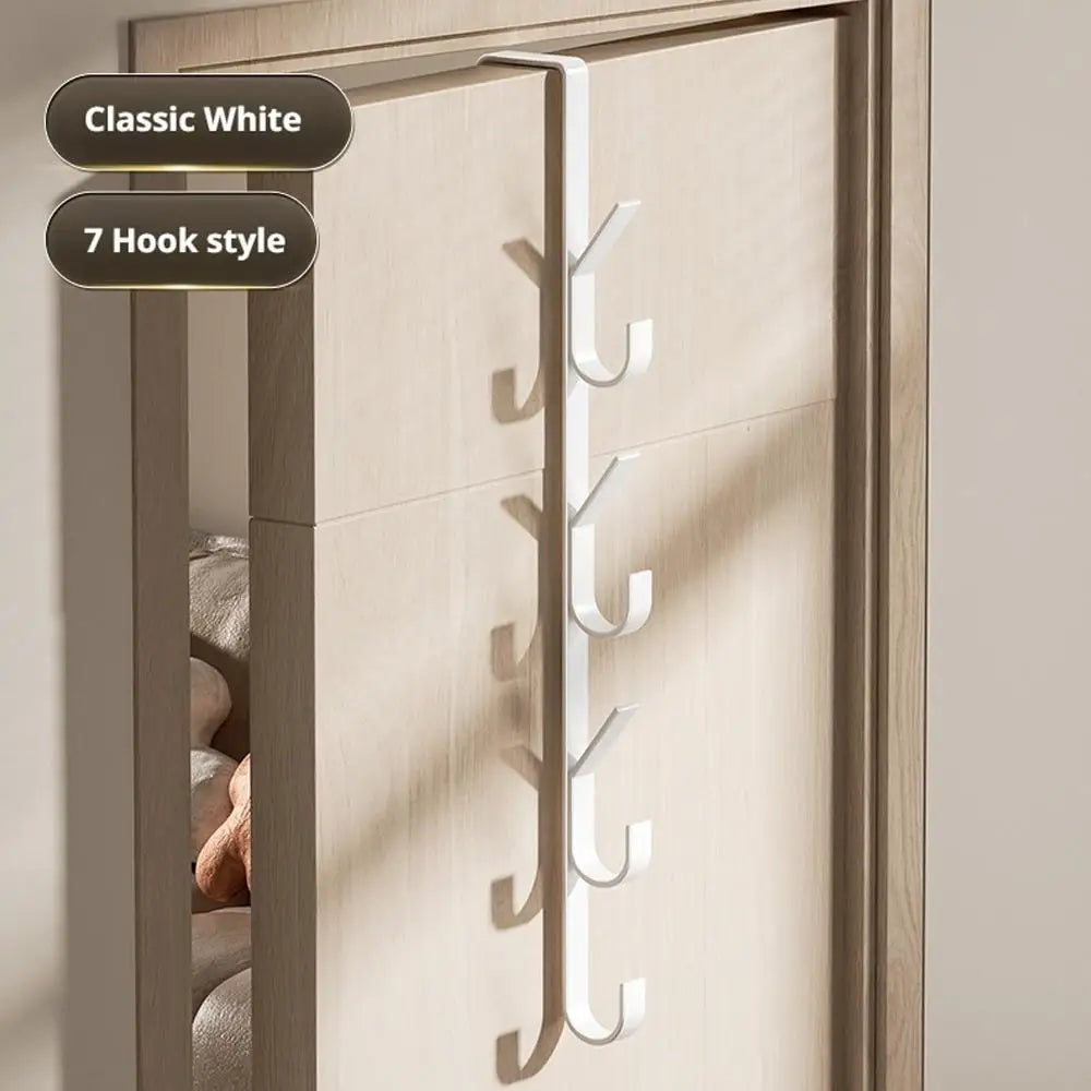 Behind-the-Door Coat Hook Hanger | Carbon Steel Storage Rack Door Hook Hanger QXL