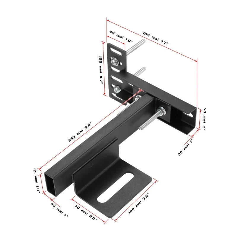 10" Adjustable Headboard Brackets for Metal Bed Frame – Black Headboard Brackets QXL