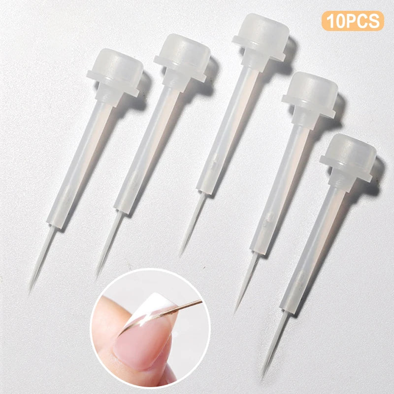 10-Pack Disposable Nail Art Liner Brushes | Painting Pen Set Nail Art Brush Set QXL