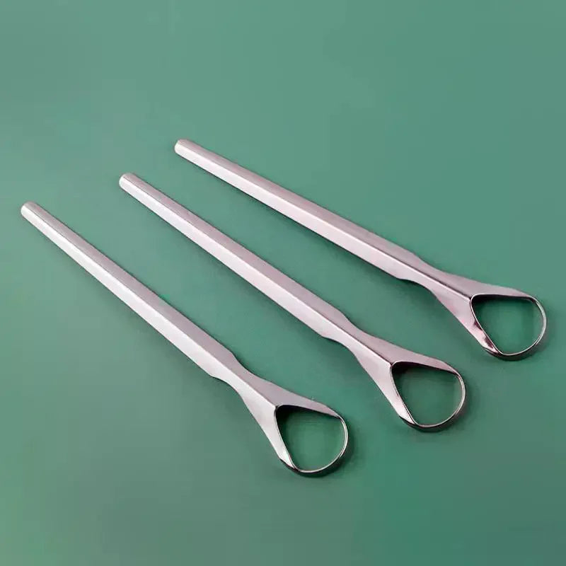 Stainless Steel Tongue Scraper | Reusable Oral Hygiene Tool Tongue Scraper QXL