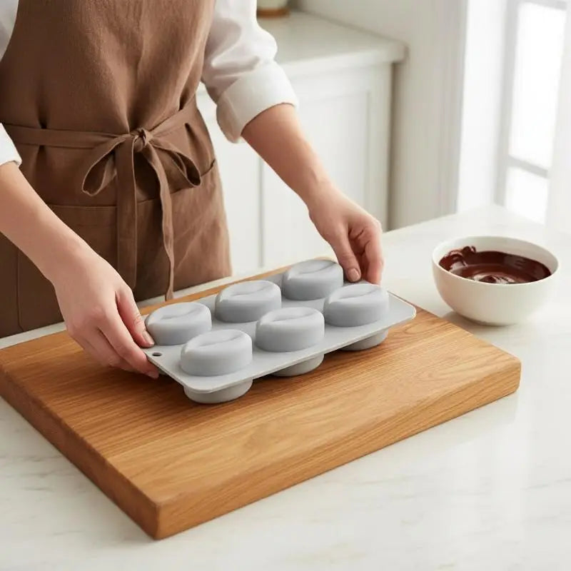 Silicone Coffee Bean Baking Mold | Chocolate Candy Cake Ice Tray Silicone Baking Mold QXL