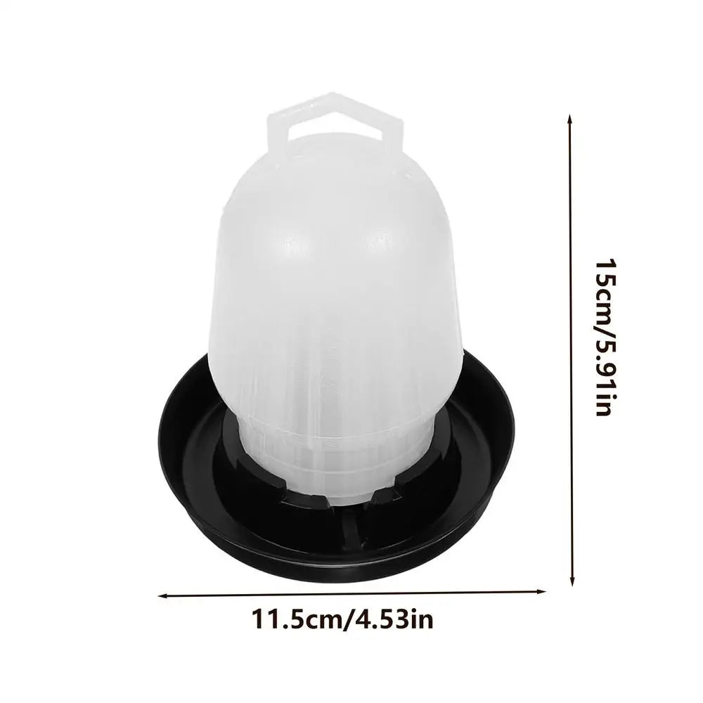 Automatic Chicken Waterer | Poultry Drinker Coop & Farm Poultry Waterer QXL White