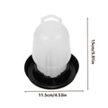 Automatic Chicken Waterer | Poultry Drinker Coop & Farm Poultry Waterer QXL White
