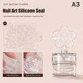Transparent Jelly Nail Stamper & Scraper | French Tip Tool Nail Art Stamper QXL A3