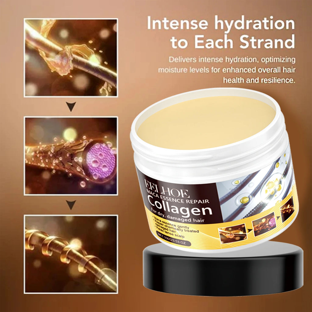 EELHOE Collagen Hair Mask – Moisturize, Soften & Tame Frizz Collagen Hair Mask QXL