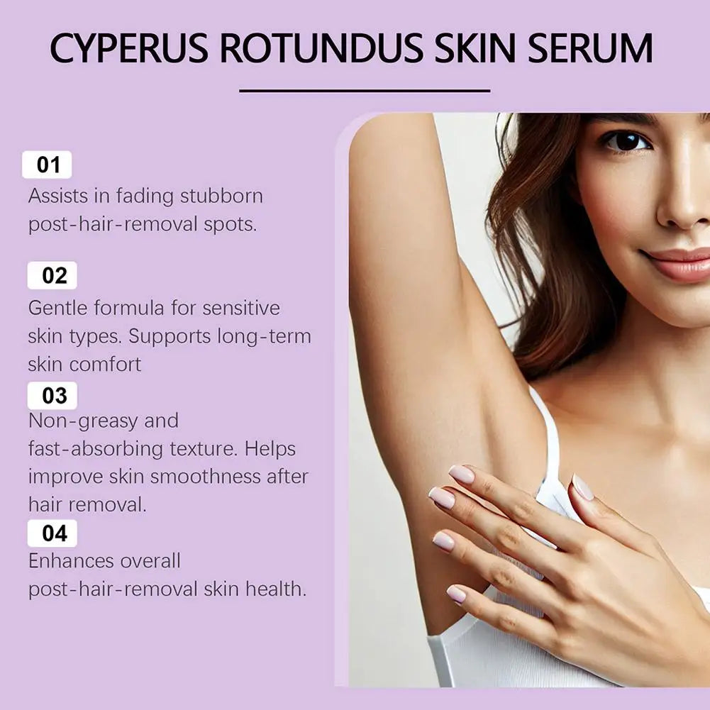 30ml Cyperus Rotundus After-Wax Serum | Hydrating & Brightening After-Wax Skin Serum QXL