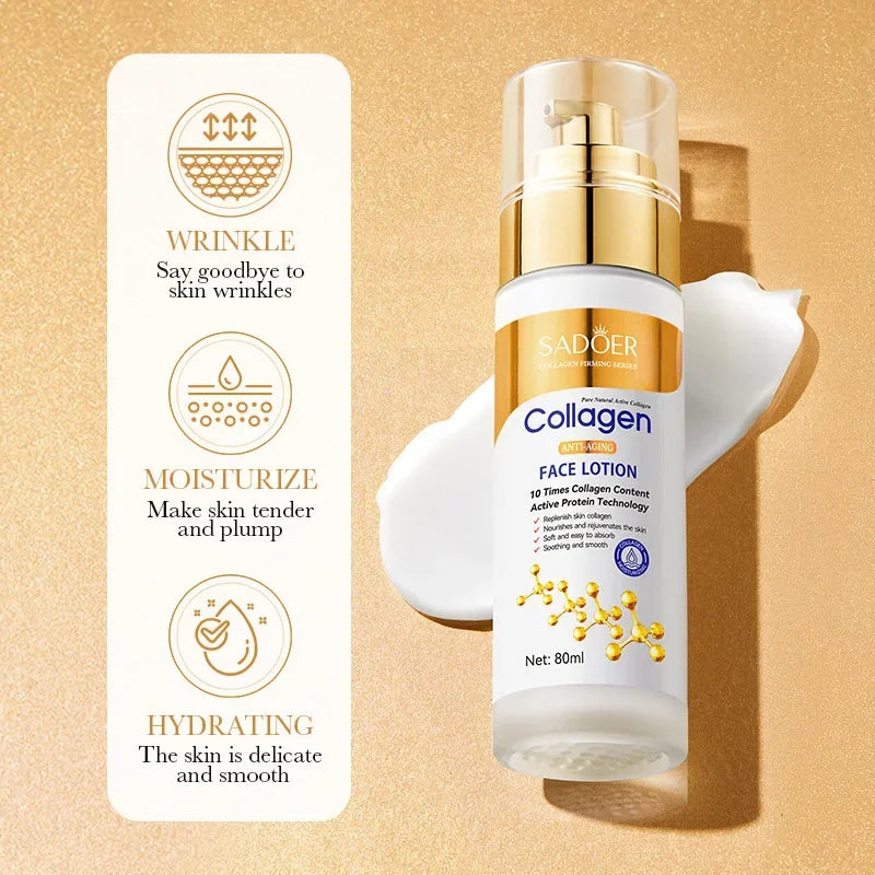 SADOER Collagen Facial Serum – Hydrating Oil Control Essence Facial Serum QXL