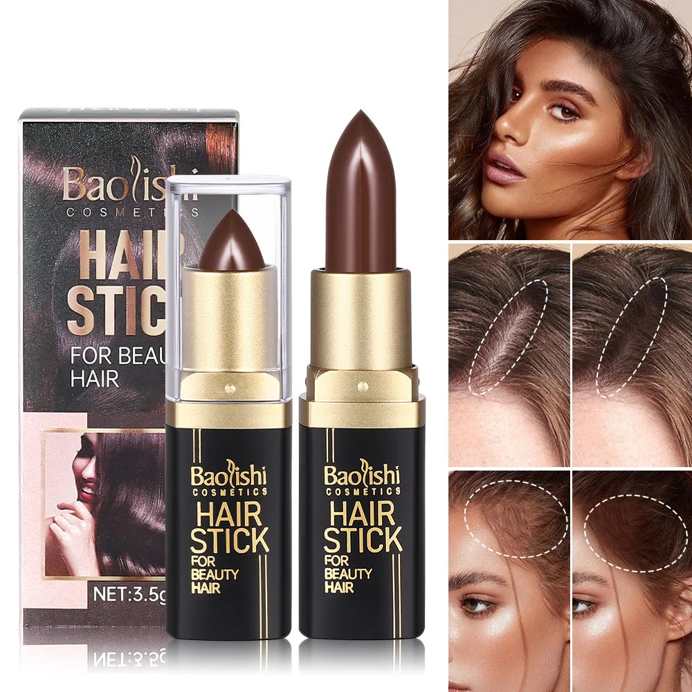 Baolishi Hair Color Stick | Waterproof Root Touch-Up Pen Hair Color Stick QXL