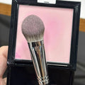 Peach Heart Blush Brush – Soft Flat Tongue Shaped 17cm Blush Makeup Brush QXL black