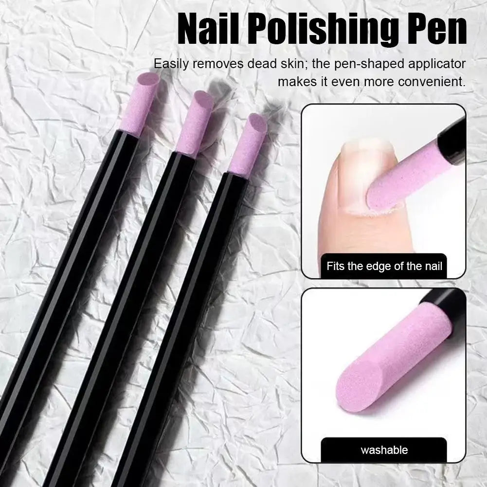 Quartz Nail Buffer Pen | Cuticle Pusher & Grinding Tool Nail Buffer Pen QXL