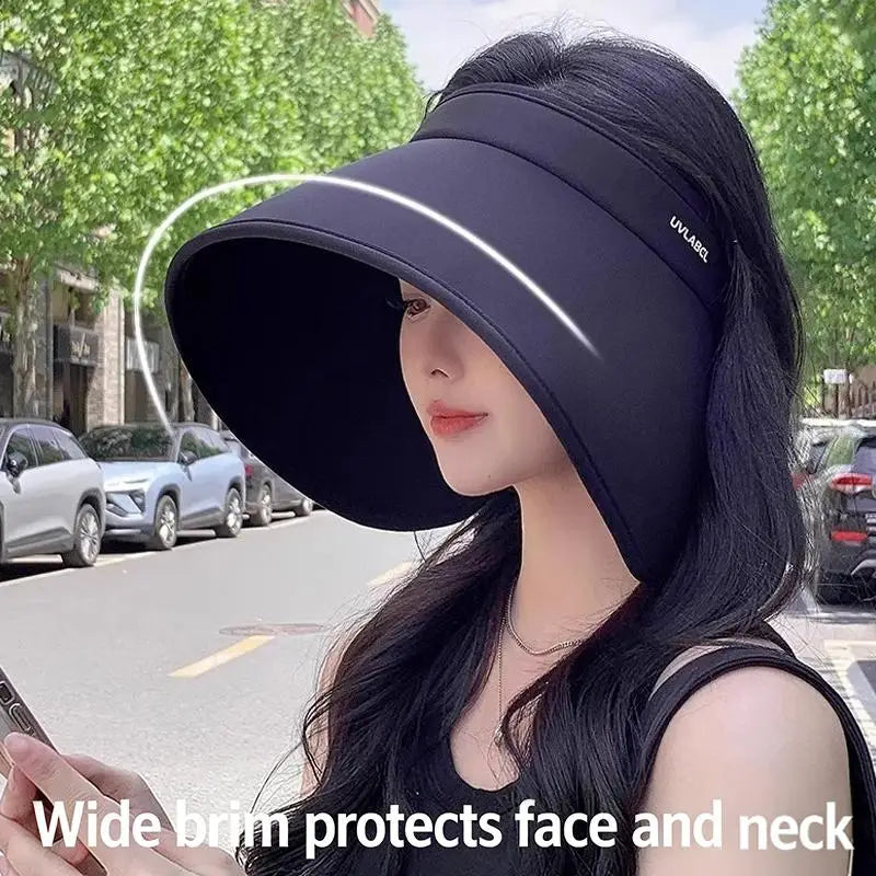 Women's Wide Brim Straw Sun Hat | Foldable UV Beach Hat Wide Brim Sun Hat QXL