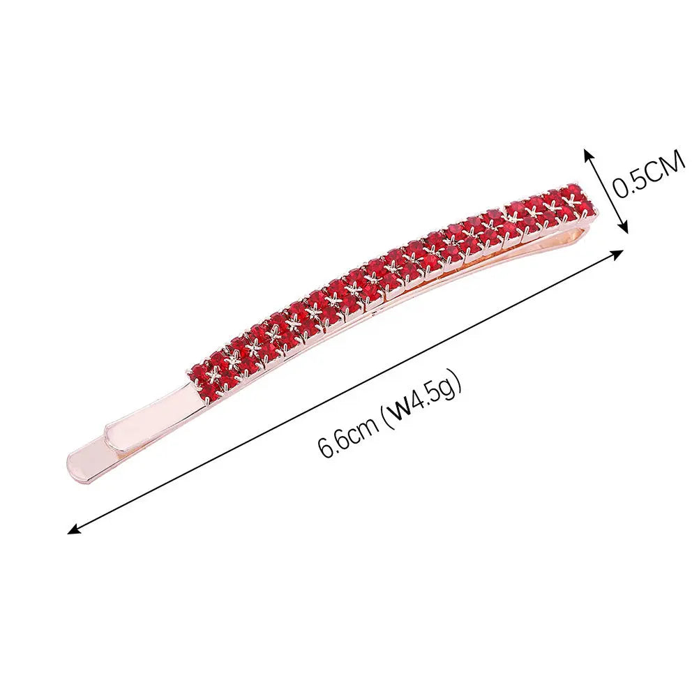 6-Pack Crystal Rhinestone Hair Pins – Wedding & Party Clips Rhinestone Hair Clips QXL
