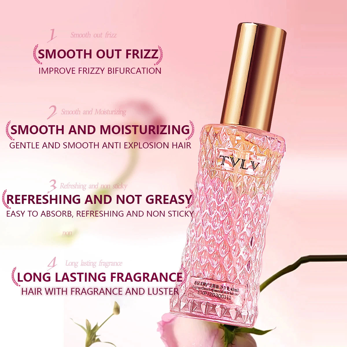 2-in-1 Hair Care Essence Oil | Frizz Smooth & Scalp Refresh Hair Essence Oil QXL