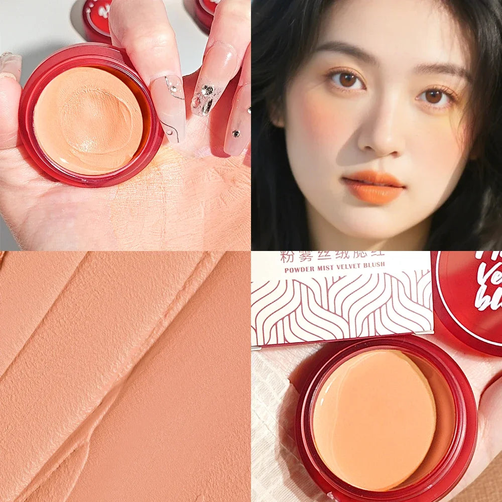 Swan Velvet Cream Blush – Waterproof 4-Shade Multi-Use Makeup Cream Blush QXL 01