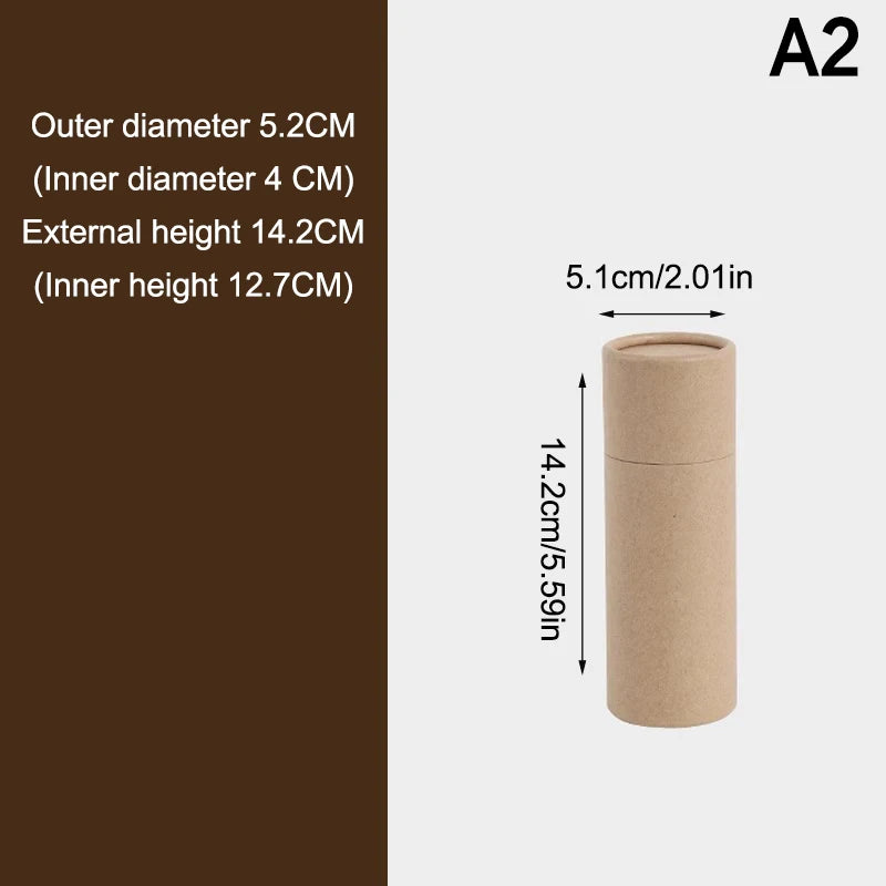 Round Kraft Paper Tube Containers | Pencils, Tea & Storage Kraft Paper Tube QXL 2