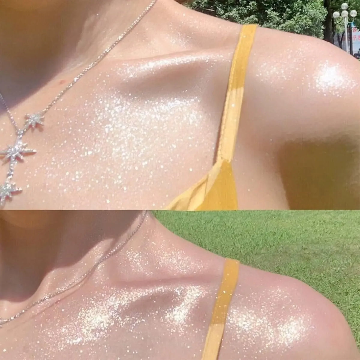 VERONNI Body Shimmer Spray Powder | Glitter Highlight Makeup Body Shimmer Spray QXL