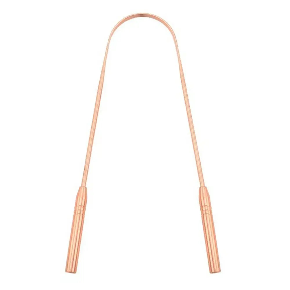Pure Copper Tongue Scraper | Fresh Breath Oral Hygiene Tool Tongue Scraper QXL 4
