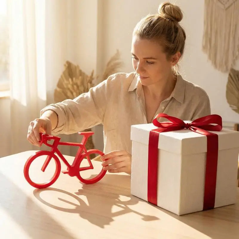 3D Printed Minimalist Bicycle Sculpture | Cycling Desk Decor Decorative Sculpture QXL