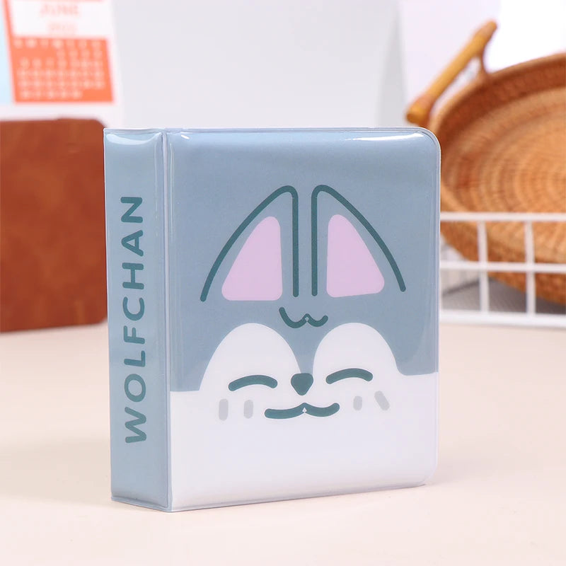 Cute Animal 3-Inch Kpop Card Binder Mini Photo Album – 36 Cards Mini Card Binder Album QXL A7