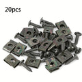 20-Pack Iron Car Fastener Clips | Fender, Bumper & Engine Auto Panel Clips QXL 20pcs
