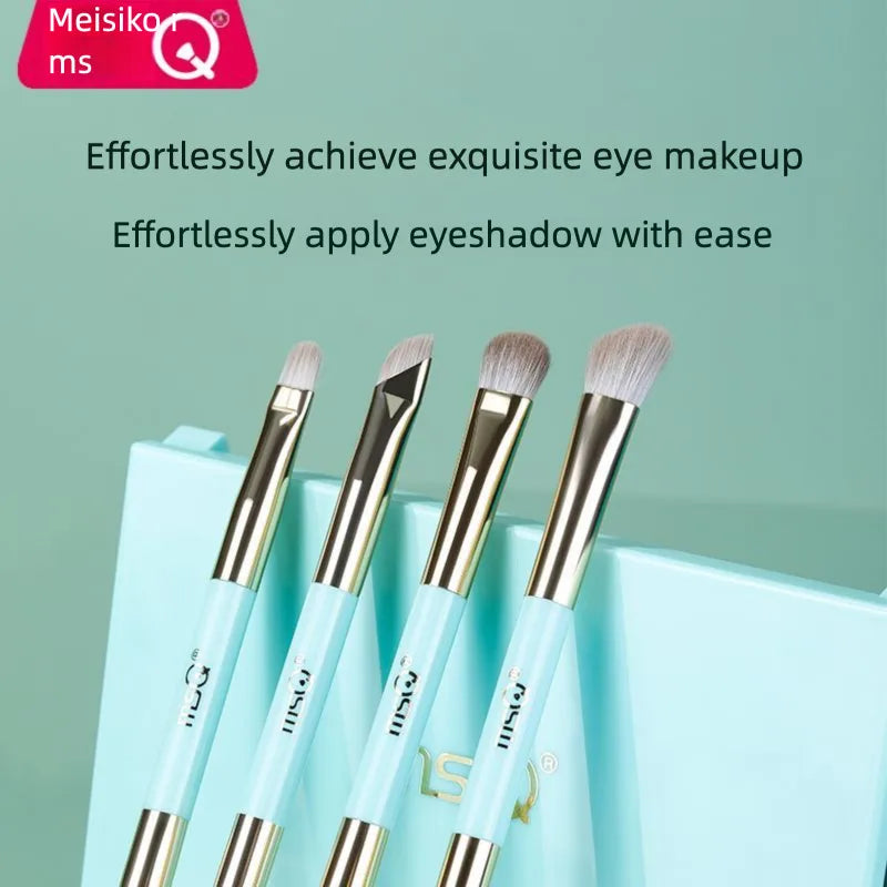 MSQ 4-Piece Eyeshadow Brush Set | Eye Smudge & Detail Brushes Eyeshadow Brush Set QXL