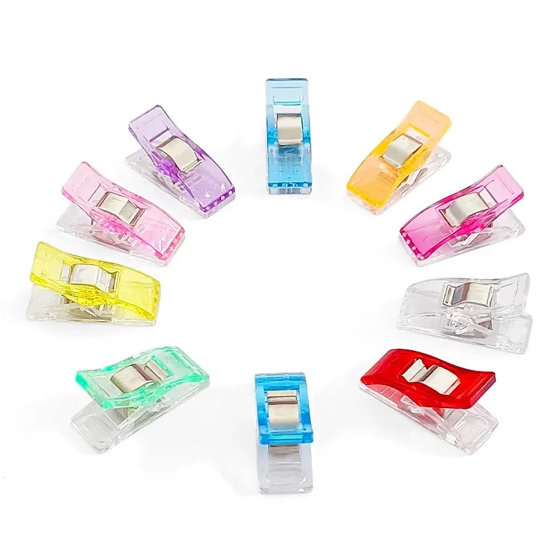 Multipurpose Color Sewing Clips | 30/50/100-Pack DIY Craft Sewing Clips Set QXL