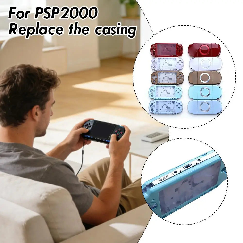 PSP 2000 Full Replacement Shell Kit – ABS Housing & Buttons Console Shell Kit QXL