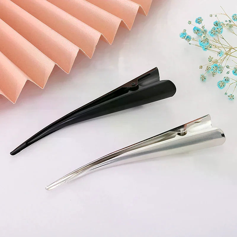 Long Metal Duckbill Hair Clips | Salon Styling Clamps 5/10pcs Metal Hair Clips QXL