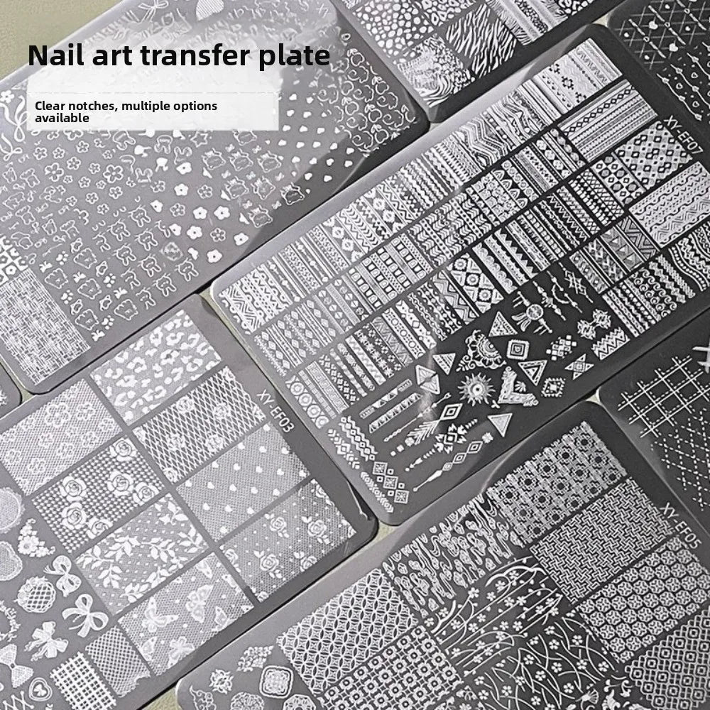 Reusable Nail Art Stamping Plate – Butterfly, Flower & Heart Nail Stamping Plate QXL