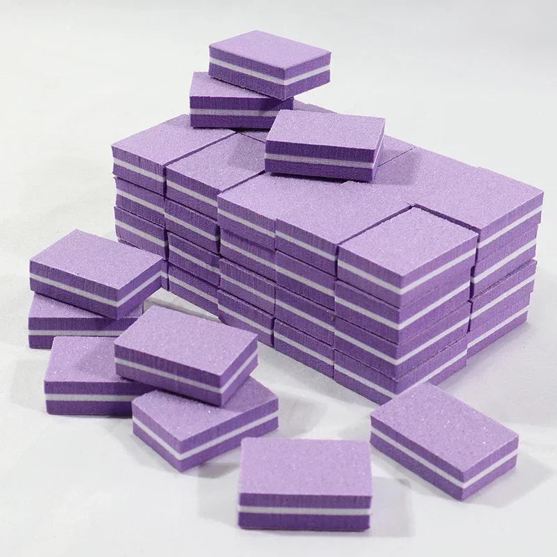 50/100-Pack Mini Nail Buffer Blocks | Manicure & Pedicure Files Nail Buffer Blocks QXL