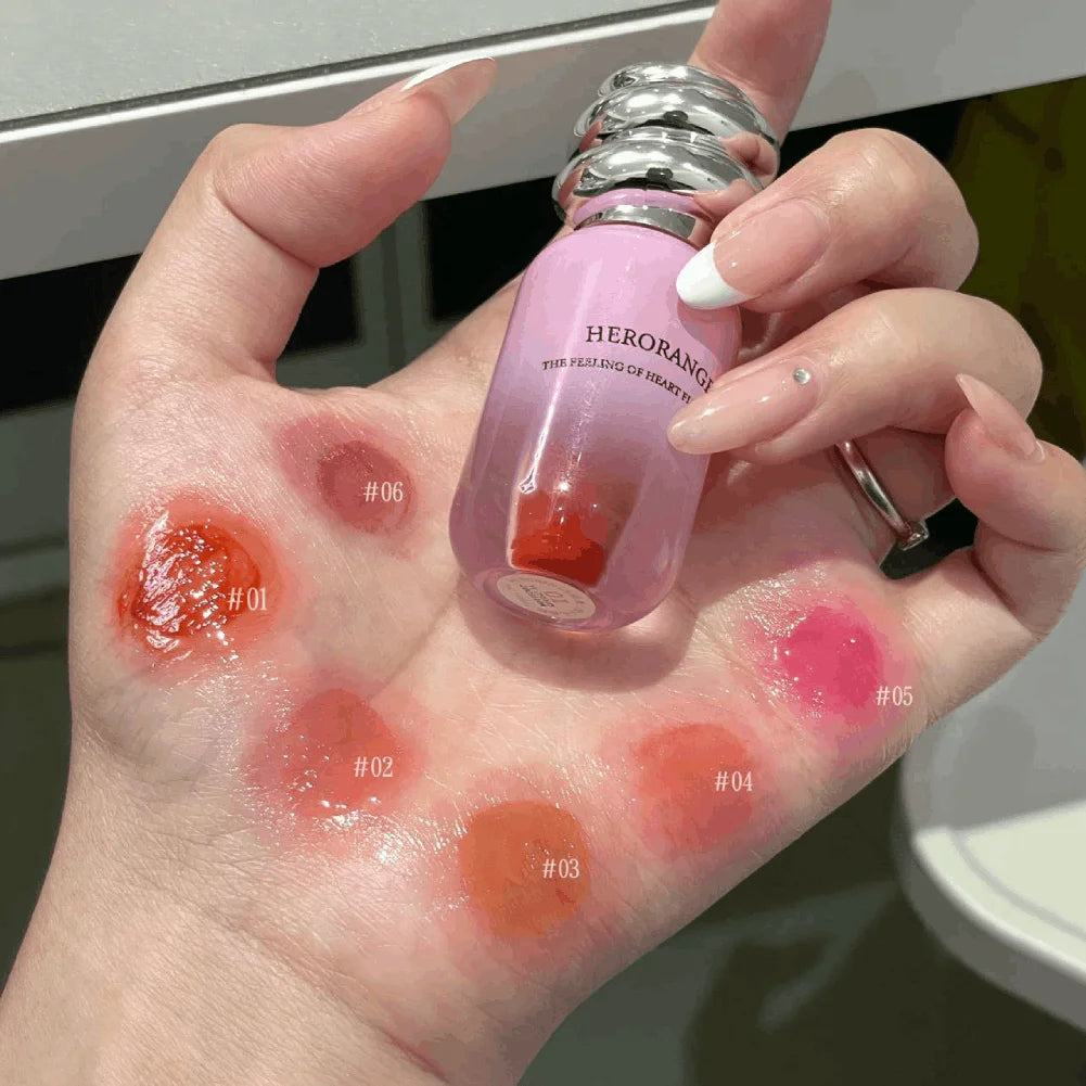 Mirror Lip Gloss | Waterproof High-Saturation Glossy Lip Tint Mirror Lip Gloss QXL