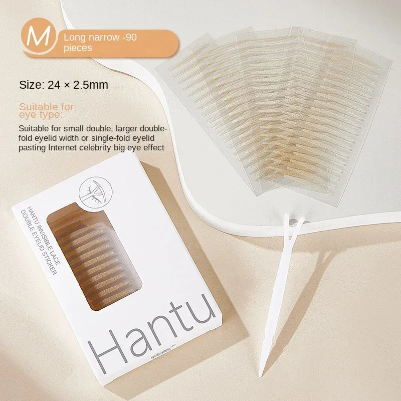 Invisible Double Eyelid Tape Strips – Natural Eye Lift Eyelid Tape Strips QXL M 90pcs
