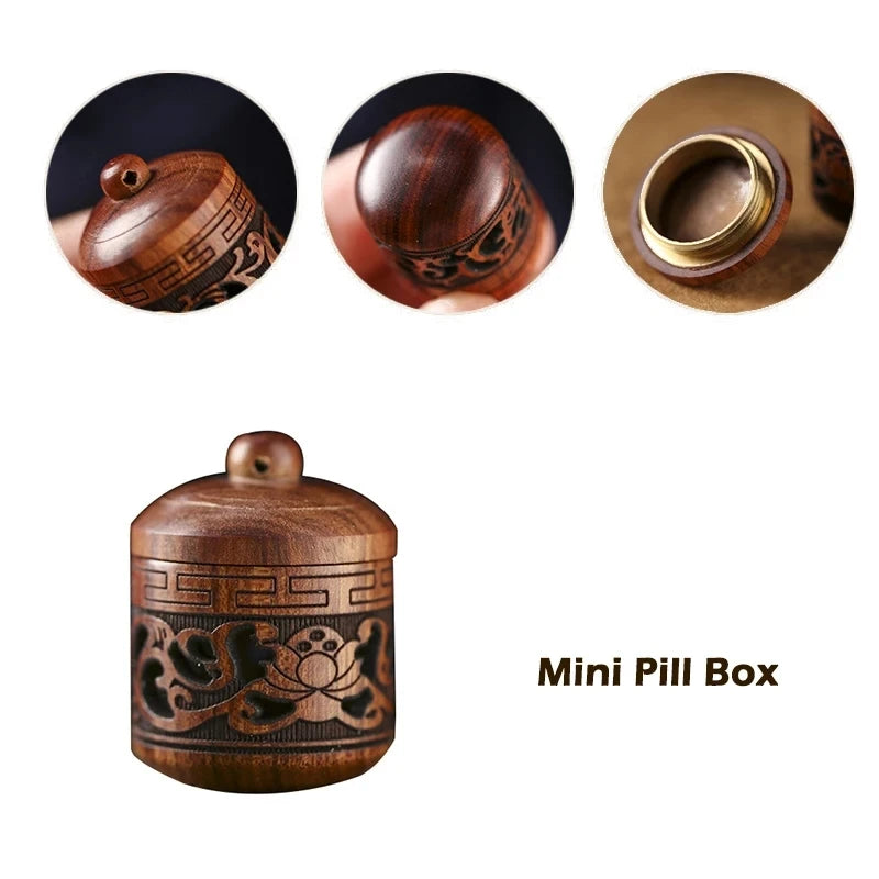 Sandalwood Acorn Pomander Pendant | Wood Fragrance Diffuser Jar Wood Pomander Pendant QXL
