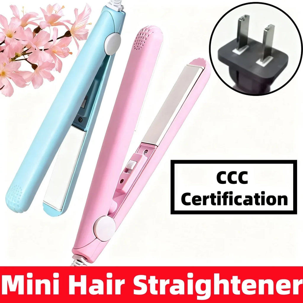 Mini Fluffy Clamp Curler & Flat Iron | Dual Voltage 80–180°C Hair Curler Flat Iron QXL