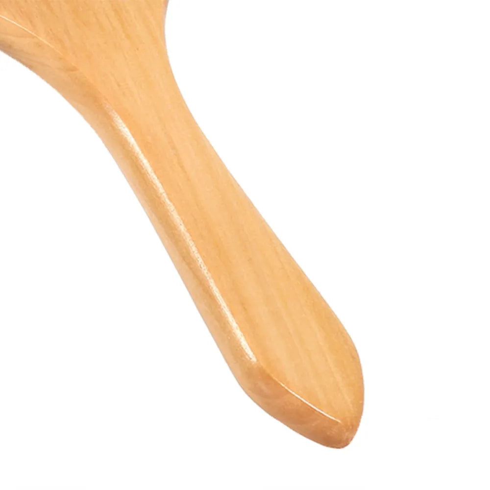 Wood & Steel Needle Scalp Massage Comb | Anti-Static Detangling Scalp Massage Comb QXL