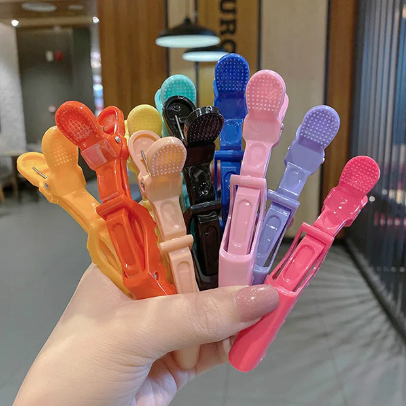 6/8-Pack Colorful Alligator Hair Clips | Pro Salon Sectioning Salon Hair Clips QXL