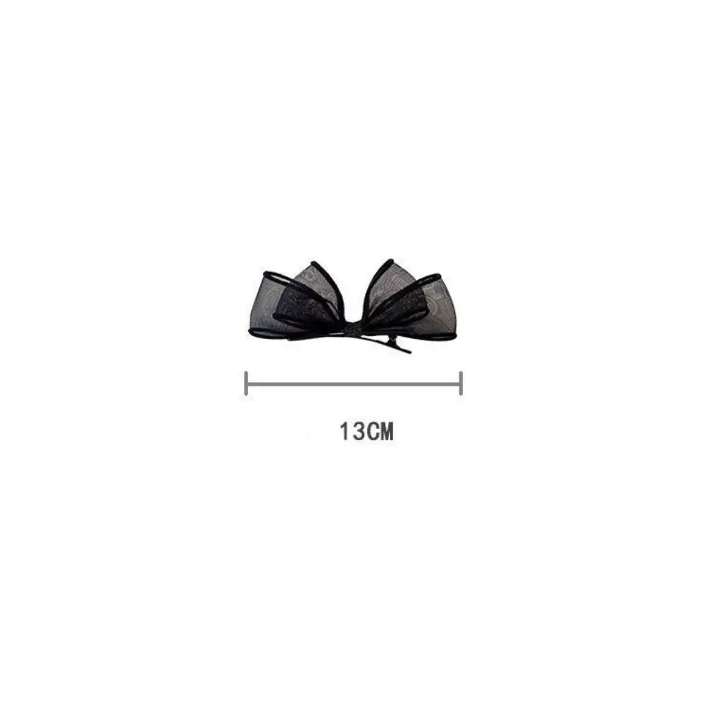 Sweet Mesh Bowknot Hair Clip | Cute Bow Bang Clip for Girls Bow Hair Clip QXL