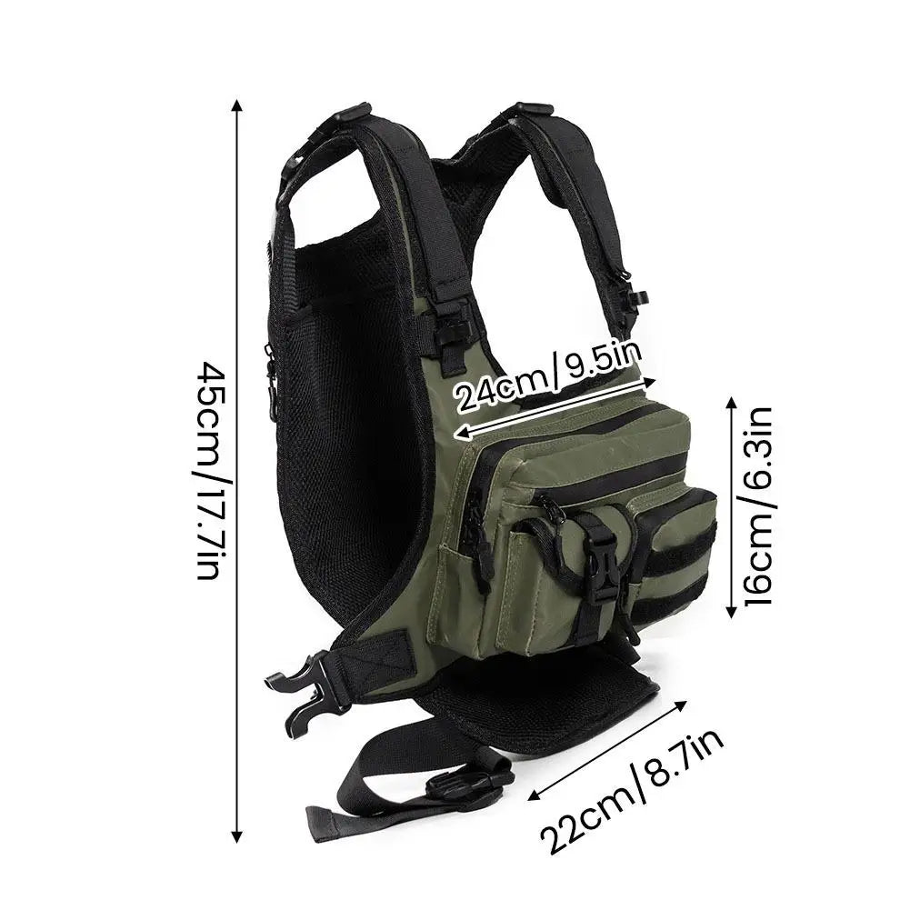 Men's Tactical Chest Pack | Waterproof Running Vest Bag Tactical Chest Pack QXL