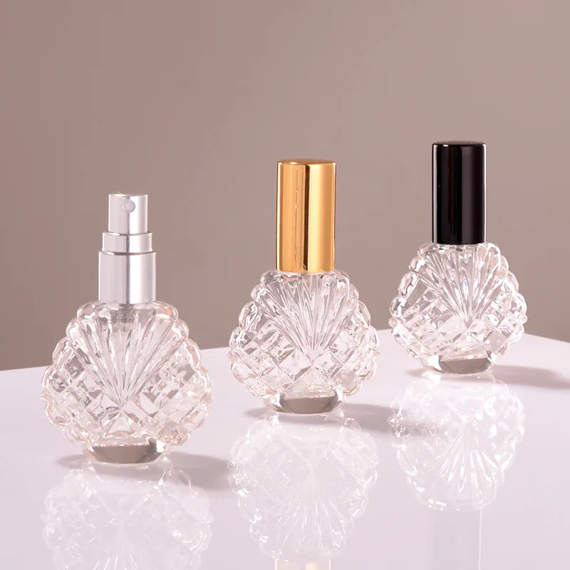 15ml Shell Glass Perfume Spray Bottle | Refillable Atomizer Perfume Spray Bottle QXL