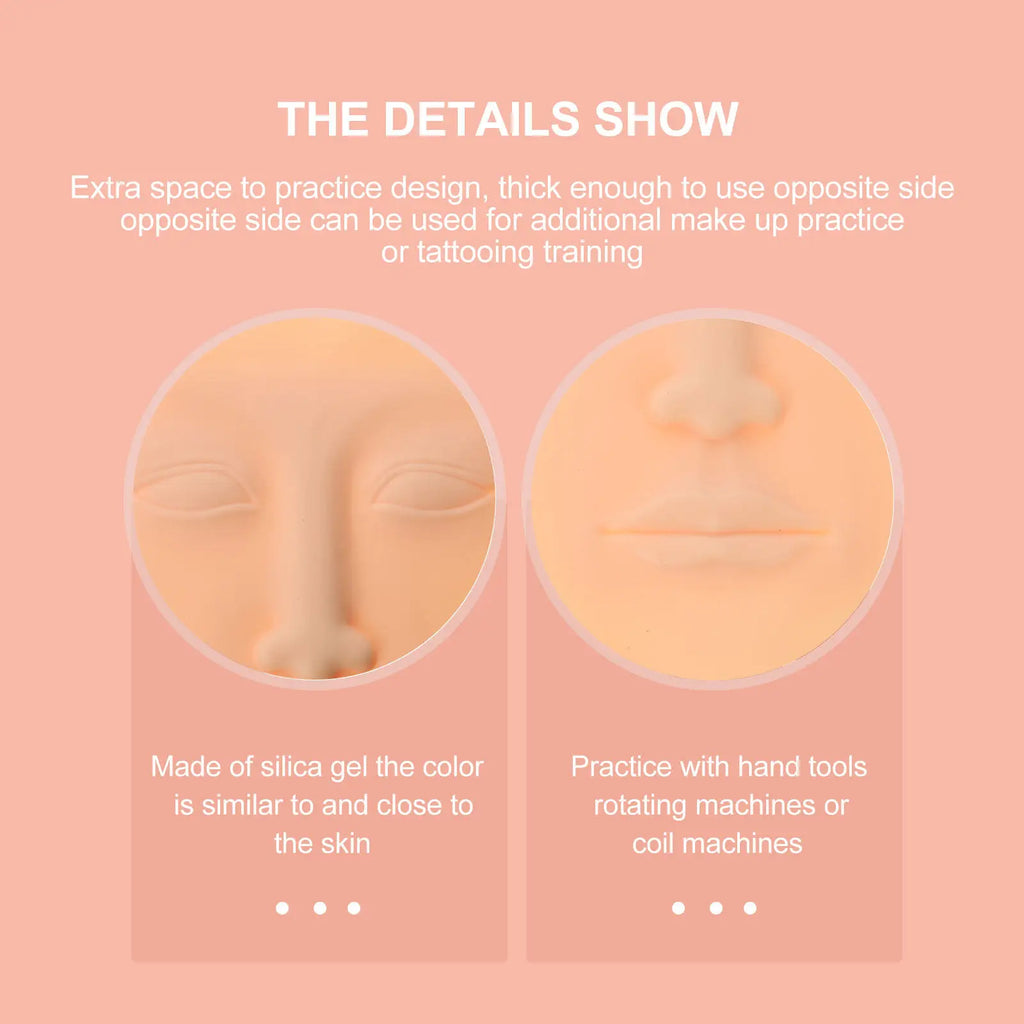 3-Pack Silicone Eyebrow Practice Skin | Microblading & Tattoo Tattoo Practice Skin QXL