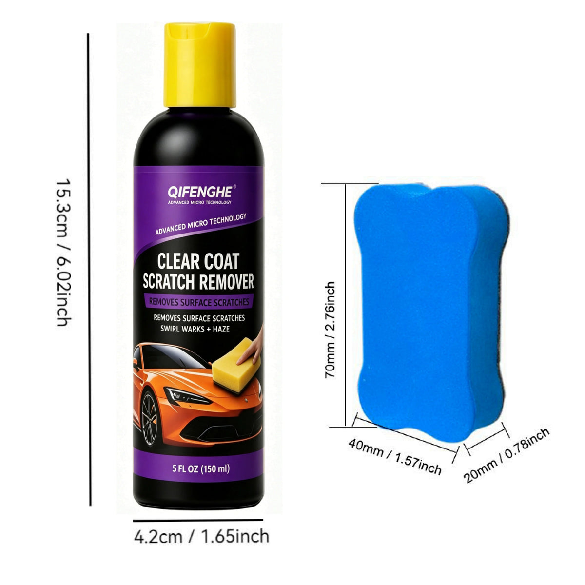 DIY Car Paint Scratch Repair Kit with Applicator Sponge Car Scratch Repair Kit QXL 150