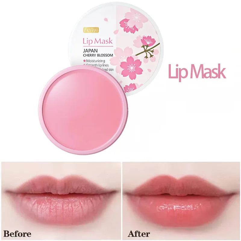 FENYI Sakura Cherry Blossom Lip Mask – Nourishing 15g Overnight Lip Mask QXL