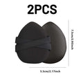 Black PU Leather Air Cushion Puff | Dry & Wet Makeup Applicator Makeup Cushion Puff QXL 2PCS