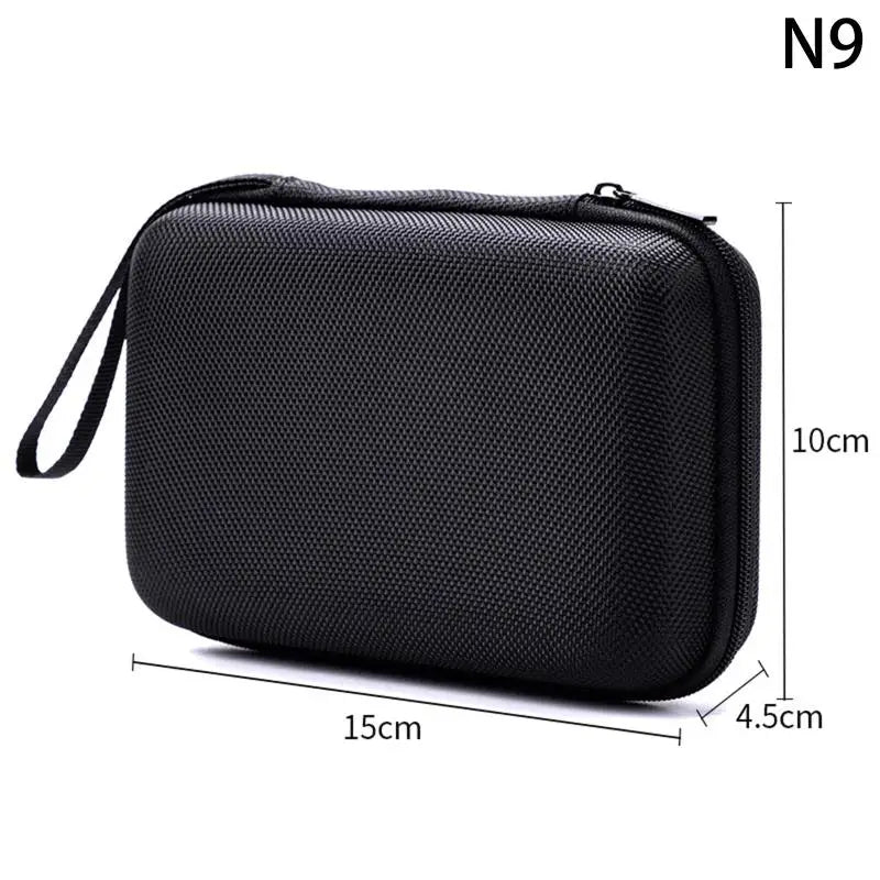 Mini EVA Hard Shell Storage Organizer Bag for Gadgets – Black EVA Storage Organizer QXL 9