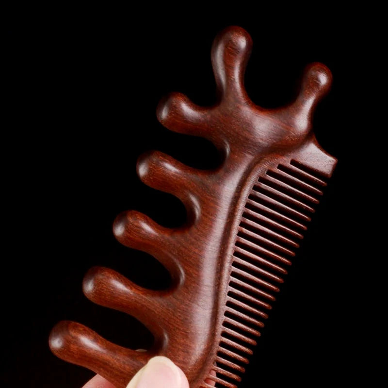 Wooden Scalp Massage Comb | Anti-Static Hair Styling Tool Scalp Massage Comb QXL