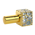10ml Cube Gold Glass Refillable Perfume Atomizer Bottle Perfume Atomizer Bottle QXL Default Title
