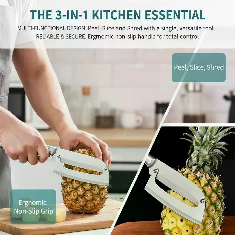 Eelhoe 2-in-1 Stainless Steel Flat Edge Peeler | Kitchen Tool Vegetable Peeler QXL