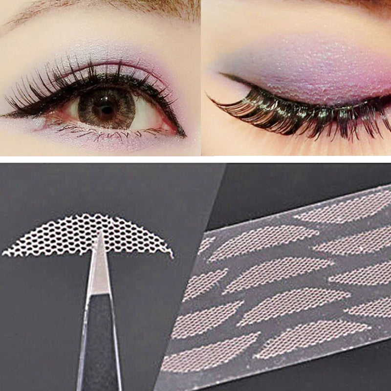 240-Pc Lace Mesh Double Eyelid Tape | Invisible Shaping Stickers Eyelid Shaping Tape QXL