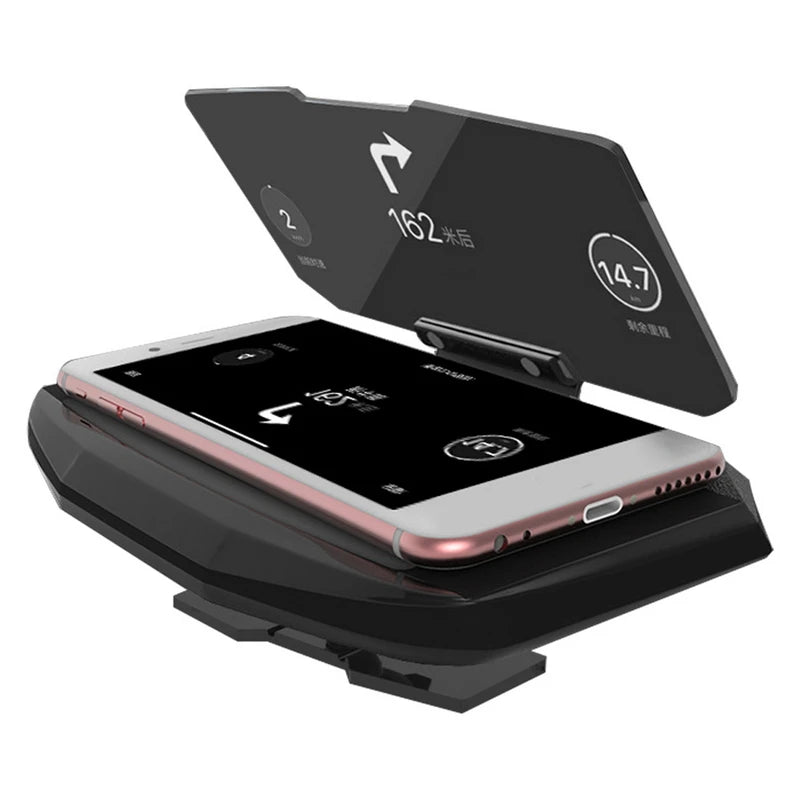 Car HUD Head-Up Display Phone Holder | GPS Navigation Mount HUD Phone Mount QXL