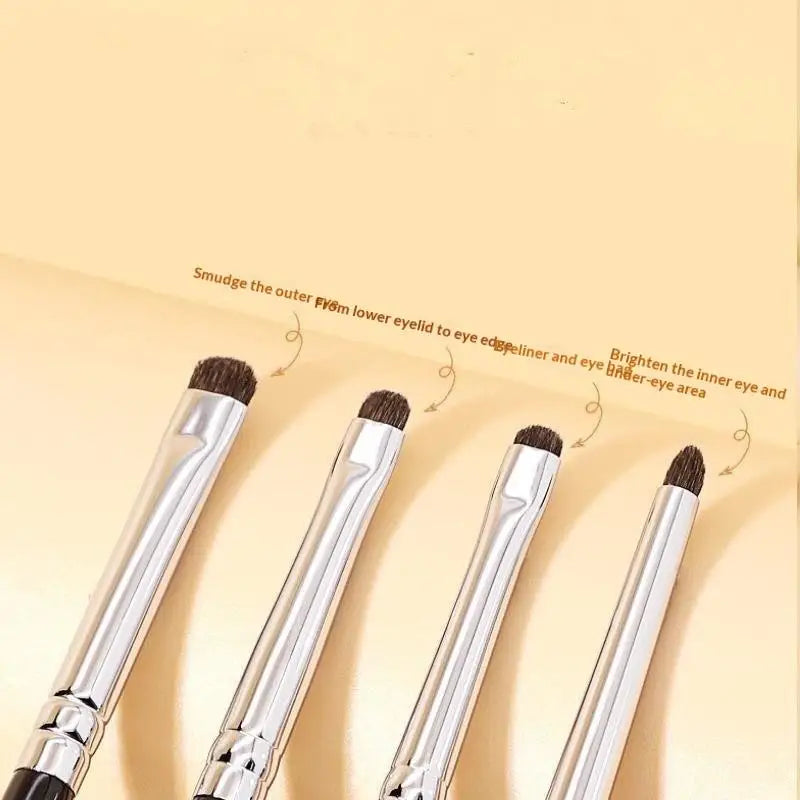 Shmacax 4/6-Pc Eye Detail Eyeshadow Brush Set | Horsehair Eye Makeup Brush Set QXL